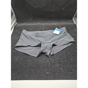 NWT Arizona Boyshort Bikini Swimsuit‎ Bottom Women Juniors Size L Black Swimwear